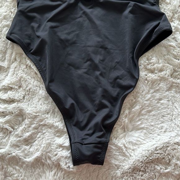 SKIMS Signature Swim Scoop Neck One Piece Onyx Size L - Picture 7 of 9